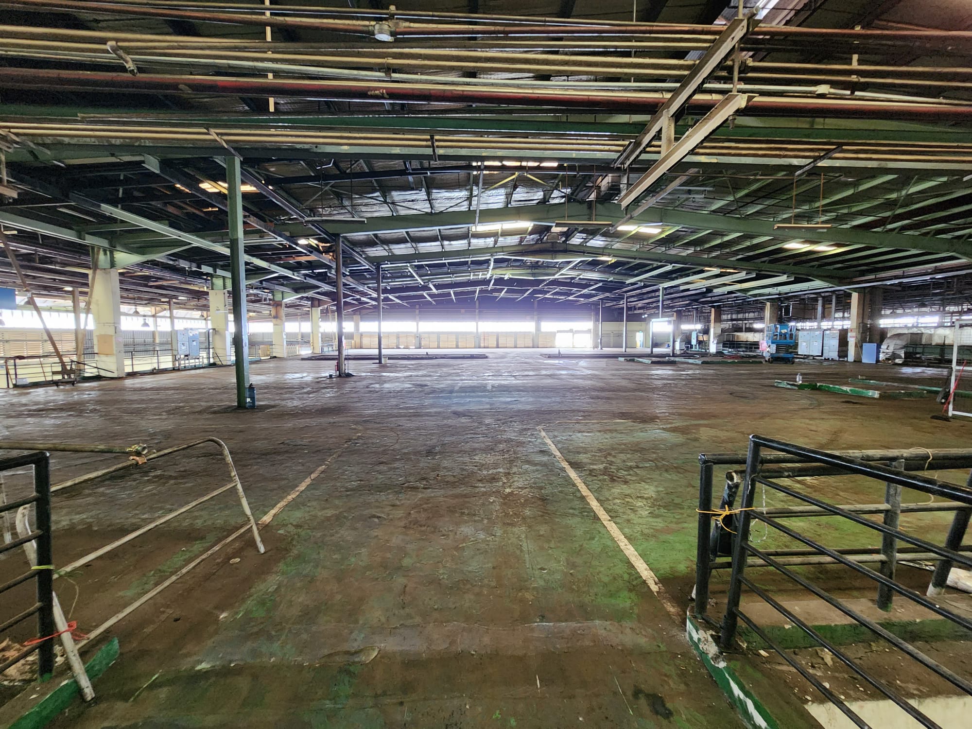 Cleared warehouse space ready for handover